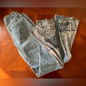 Stevie Nicks Festival Jeans Upcycled Size 10